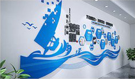 阜南海浪主题文化墙如何设计？