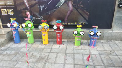 阜南商业区彩绘