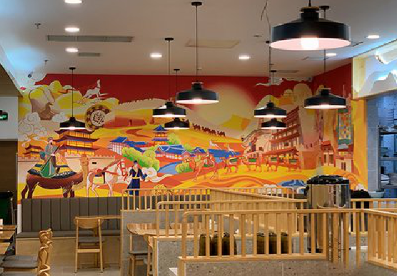 阜南商业空间彩绘介绍。