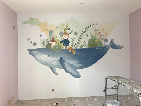 阜南手绘墙的特点及优势。