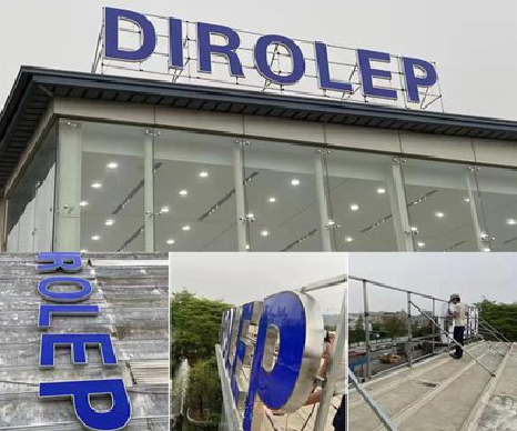 阜南楼顶发光字安装的注意事项。